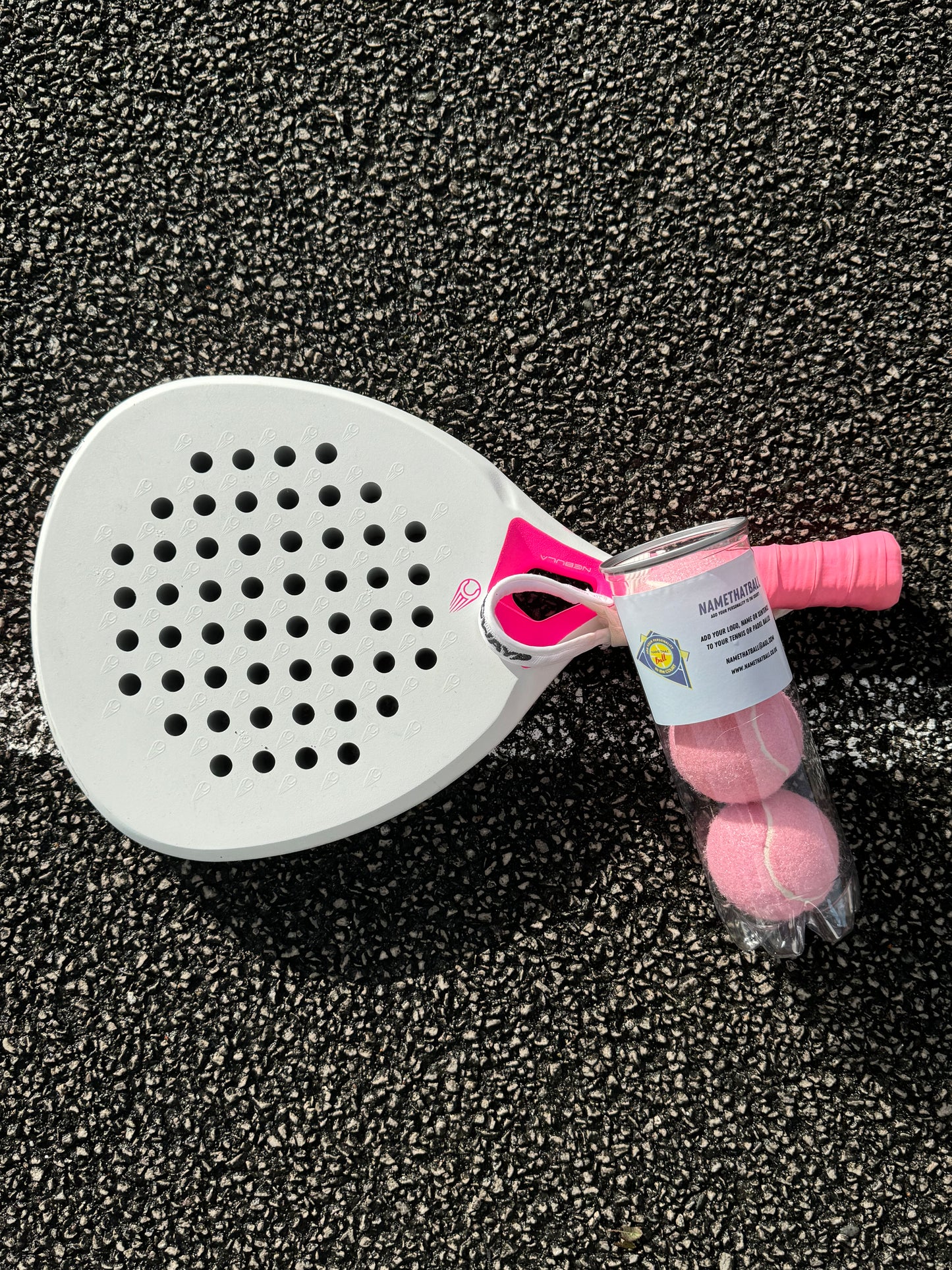 Namethatball -Customised Padel Balls - Baby Pink