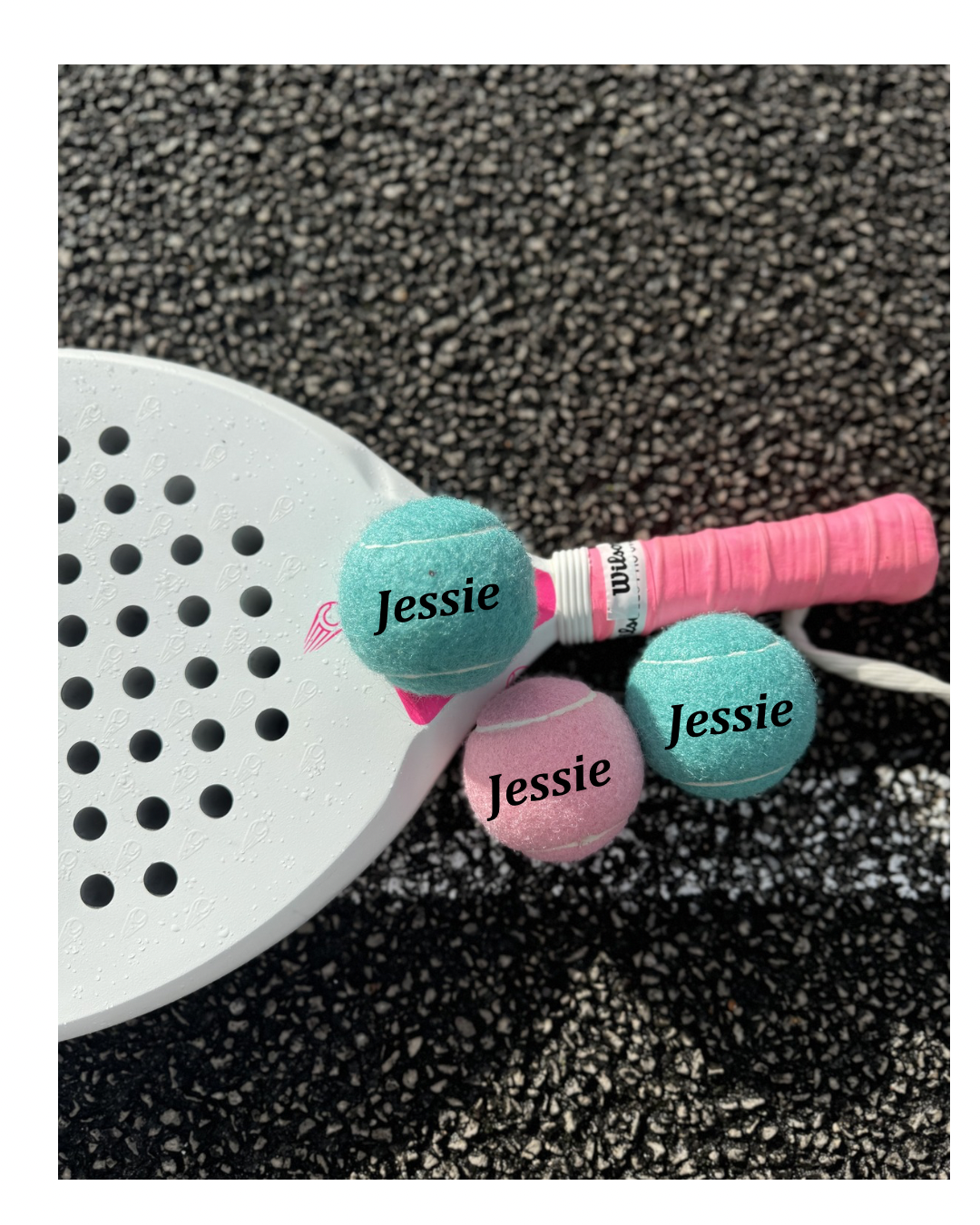 Namethatball - Customised Padel Balls - Bubblegum