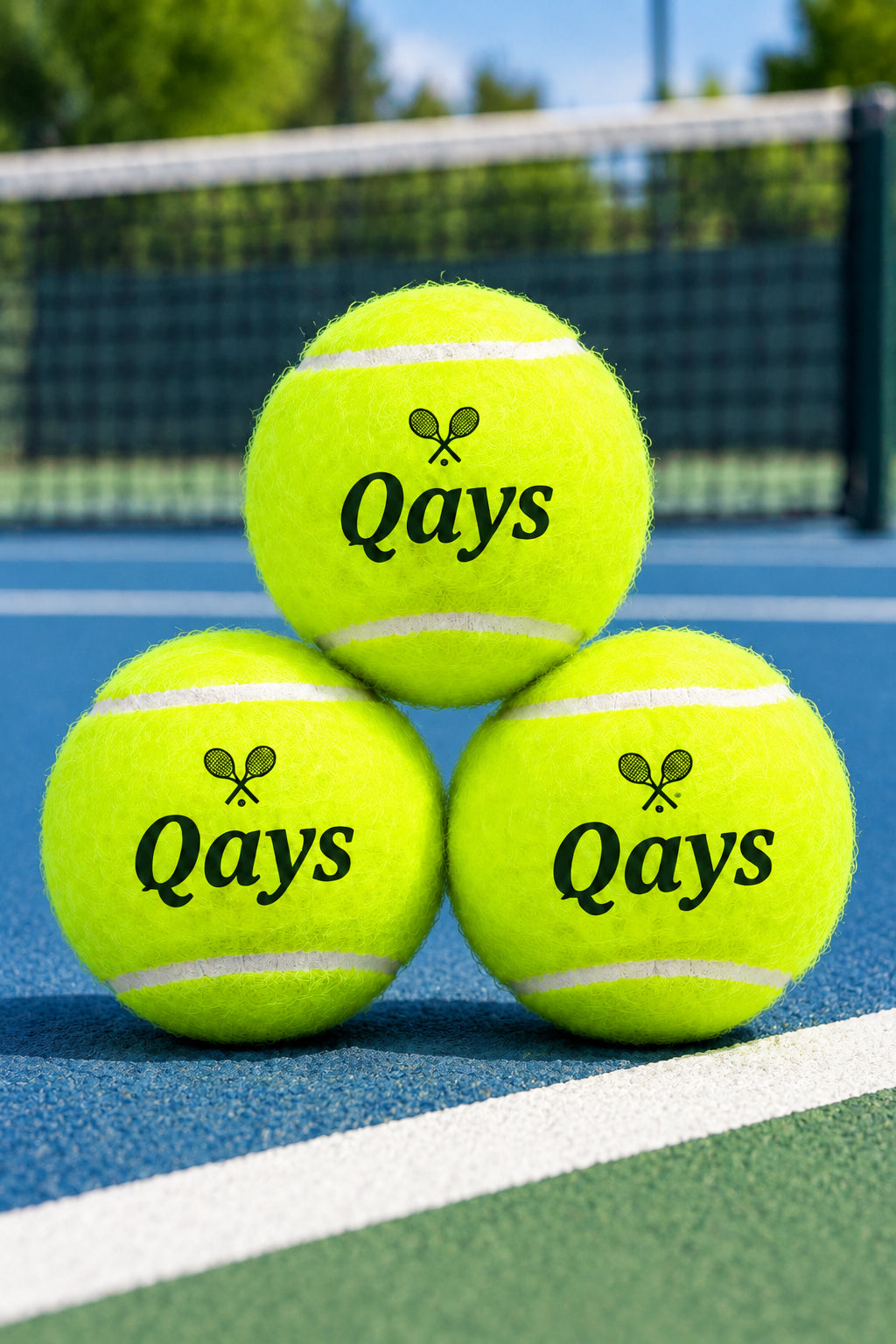NTB - Personalised Adult Tennis Balls - Double Racket