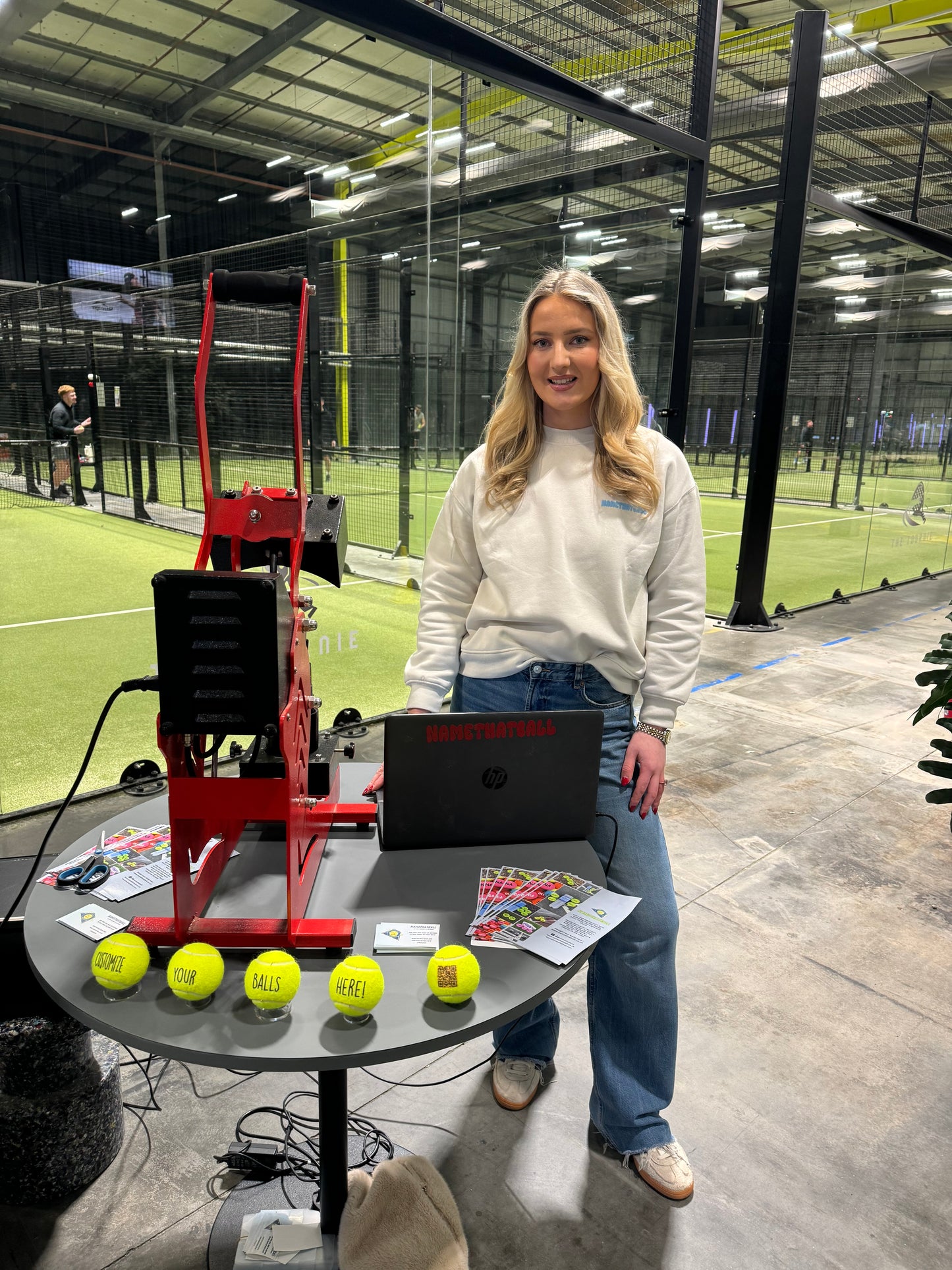 Namethatball - Live Personalisation station - Padel & Tennis balls