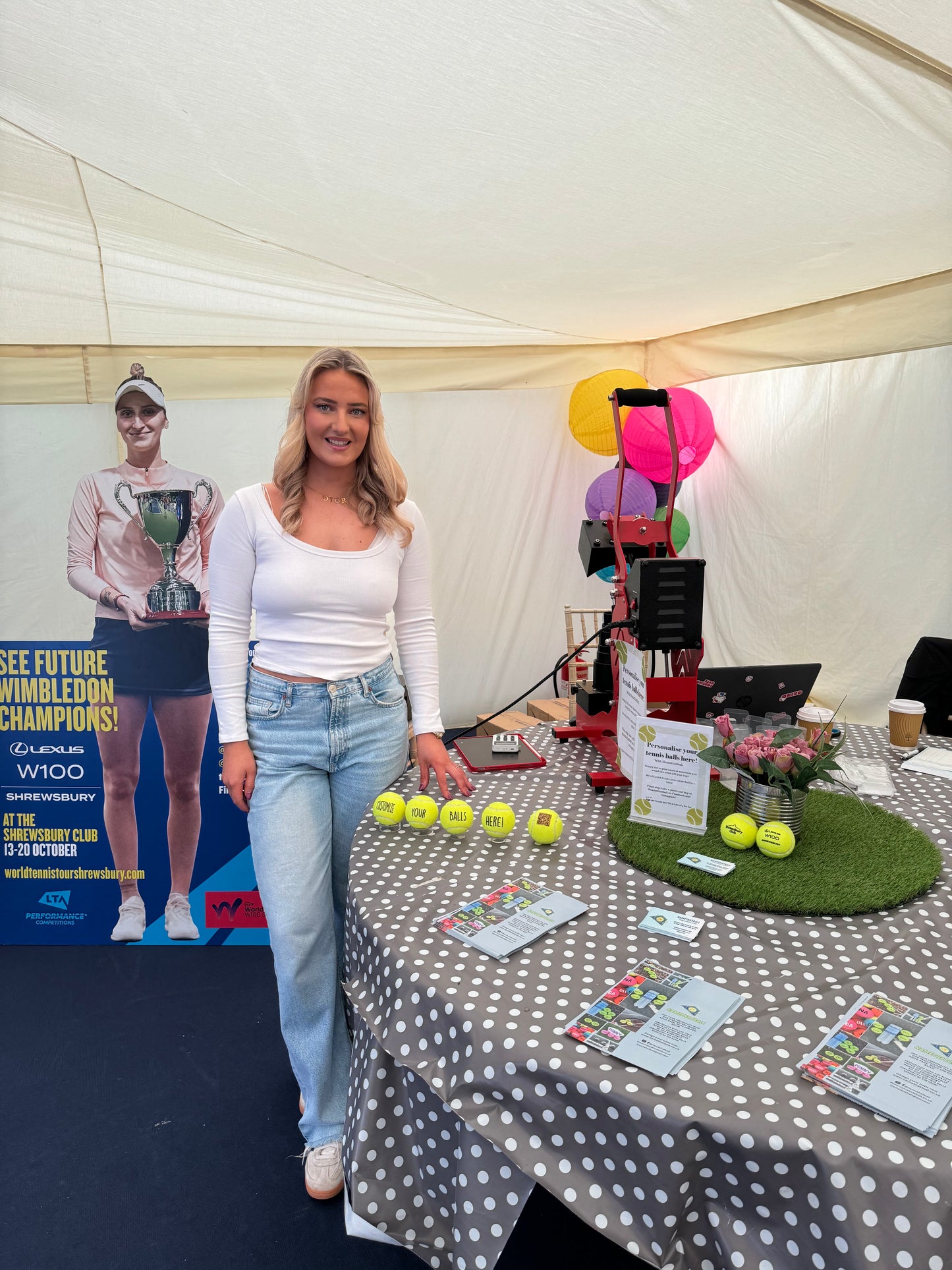 Namethatball - Live Personalisation station - Padel & Tennis balls