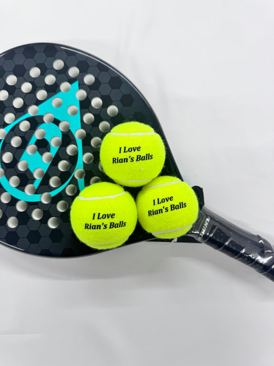 personalised tennis ball