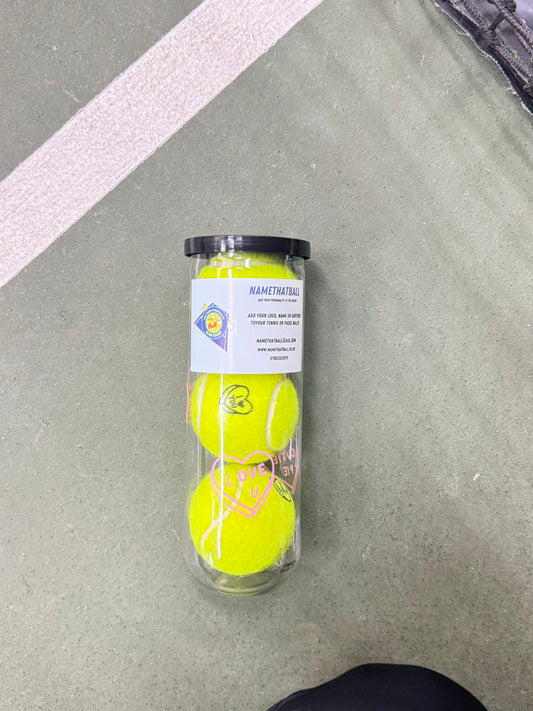 personalised tennis ball