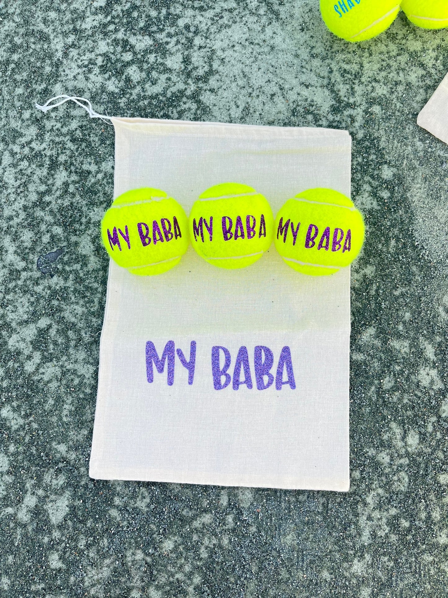 NTB - Personalised Dog Tennis Balls- Yellow Edition