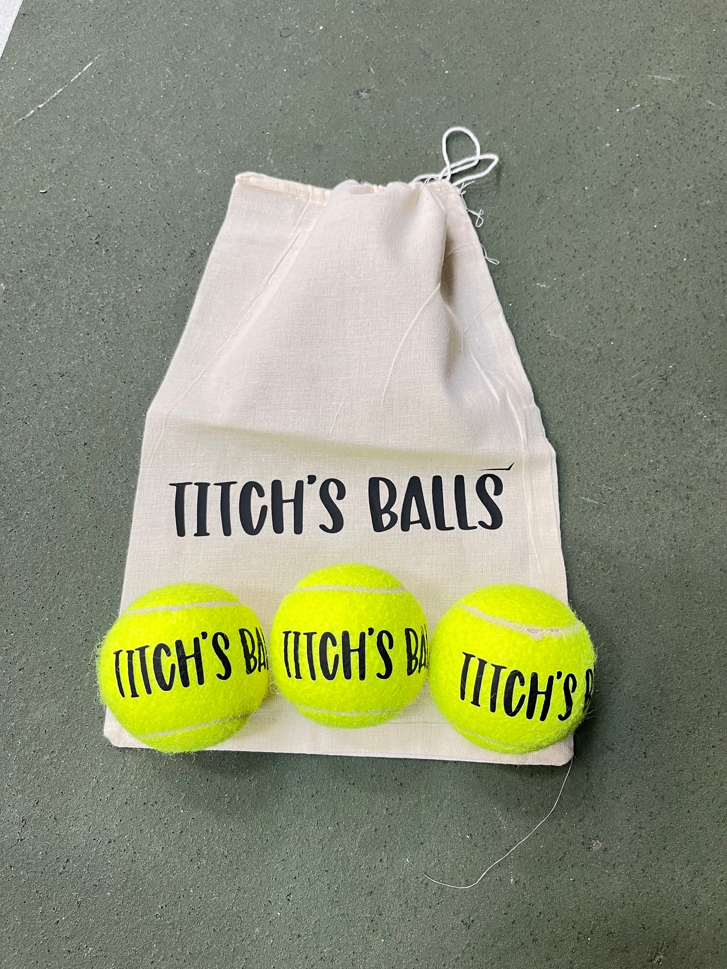 NTB - Personalised Dog Tennis Balls- Yellow Edition