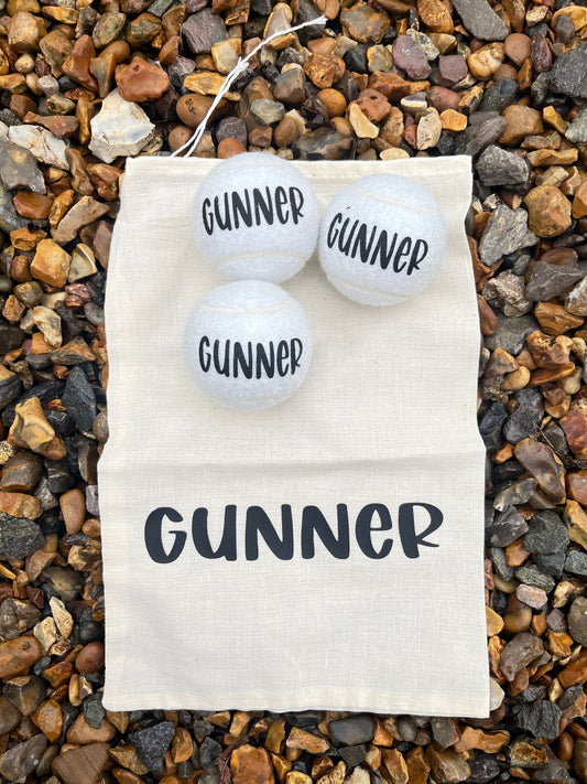 NTB - Personalised Dog balls - WHITE Edition