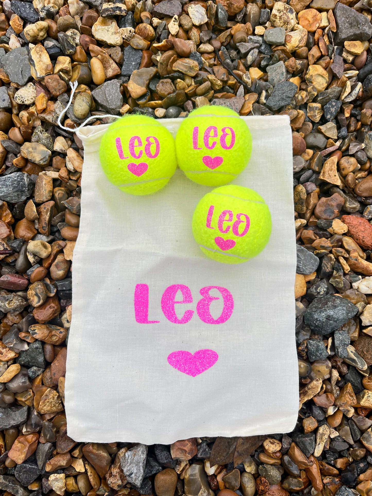 NTB - Personalised Dog Tennis Balls- Yellow Edition