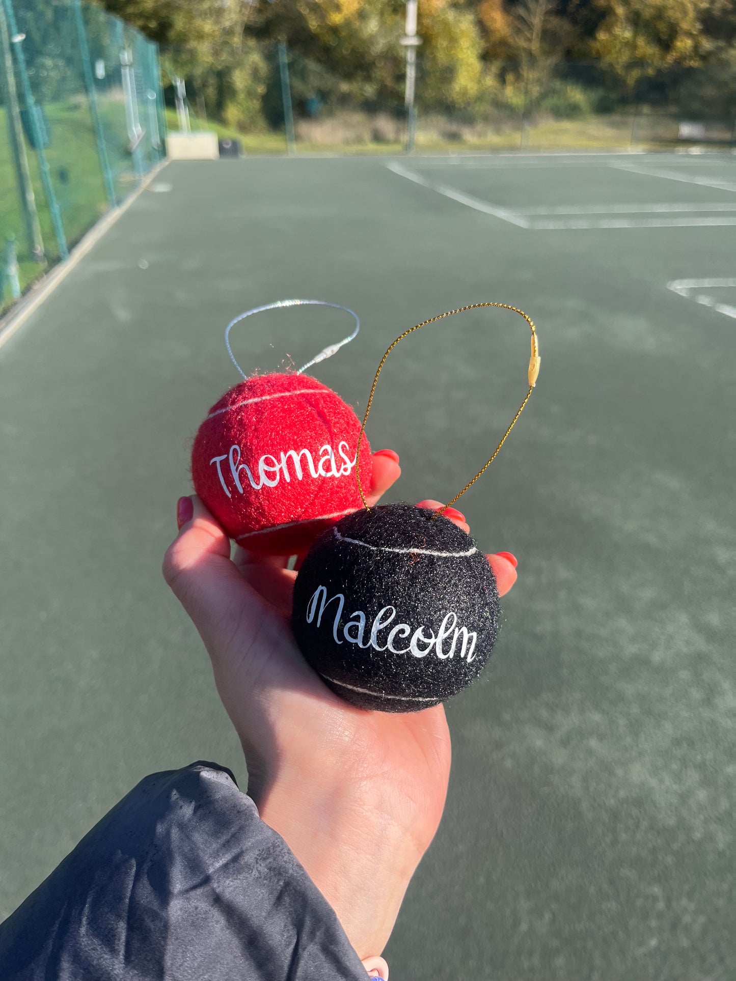 NTB - Personalised Christmas Tennis baubles