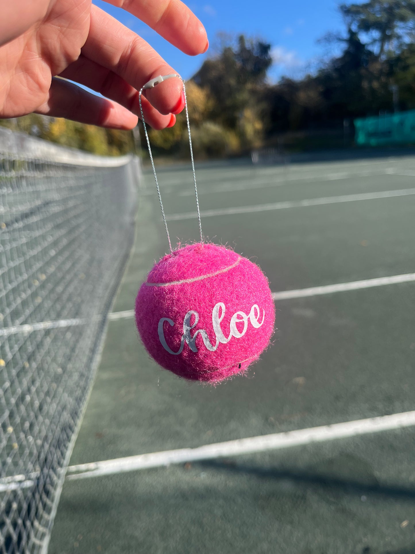 NTB - Personalised Christmas Tennis baubles