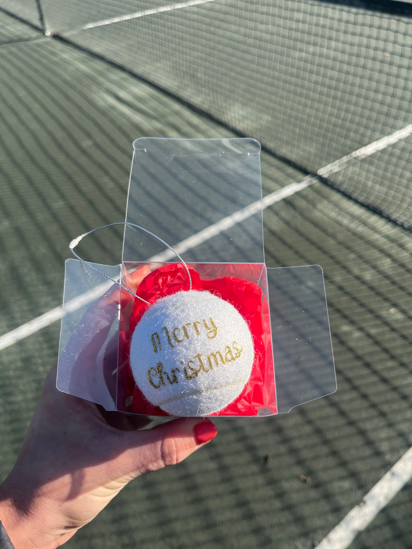 NTB - Personalised Christmas Tennis baubles