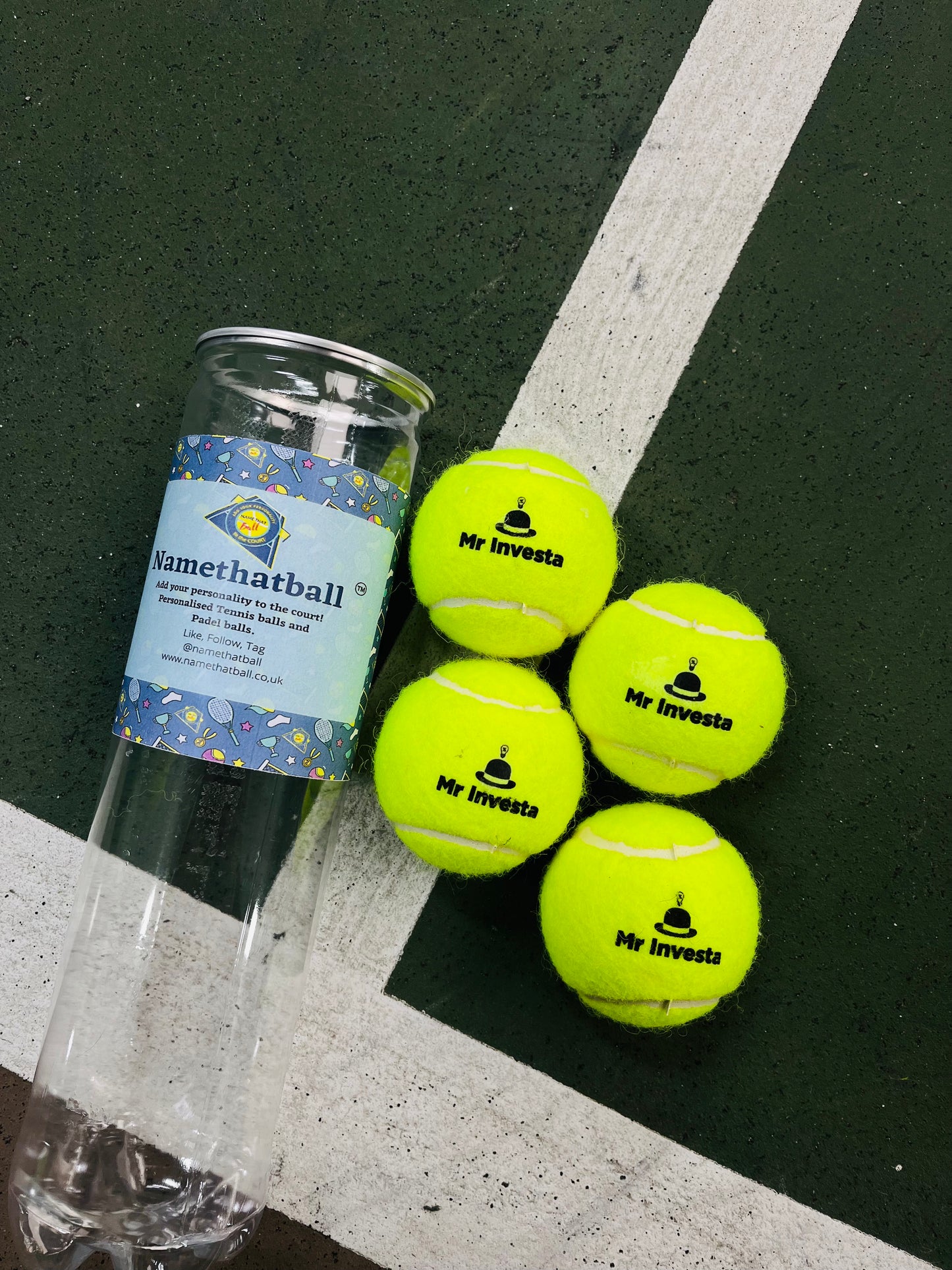 Namethatball - Personalised Tennis balls - Add your own logo