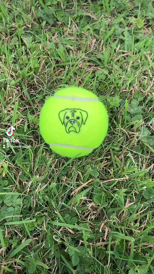 personalised tennis ball