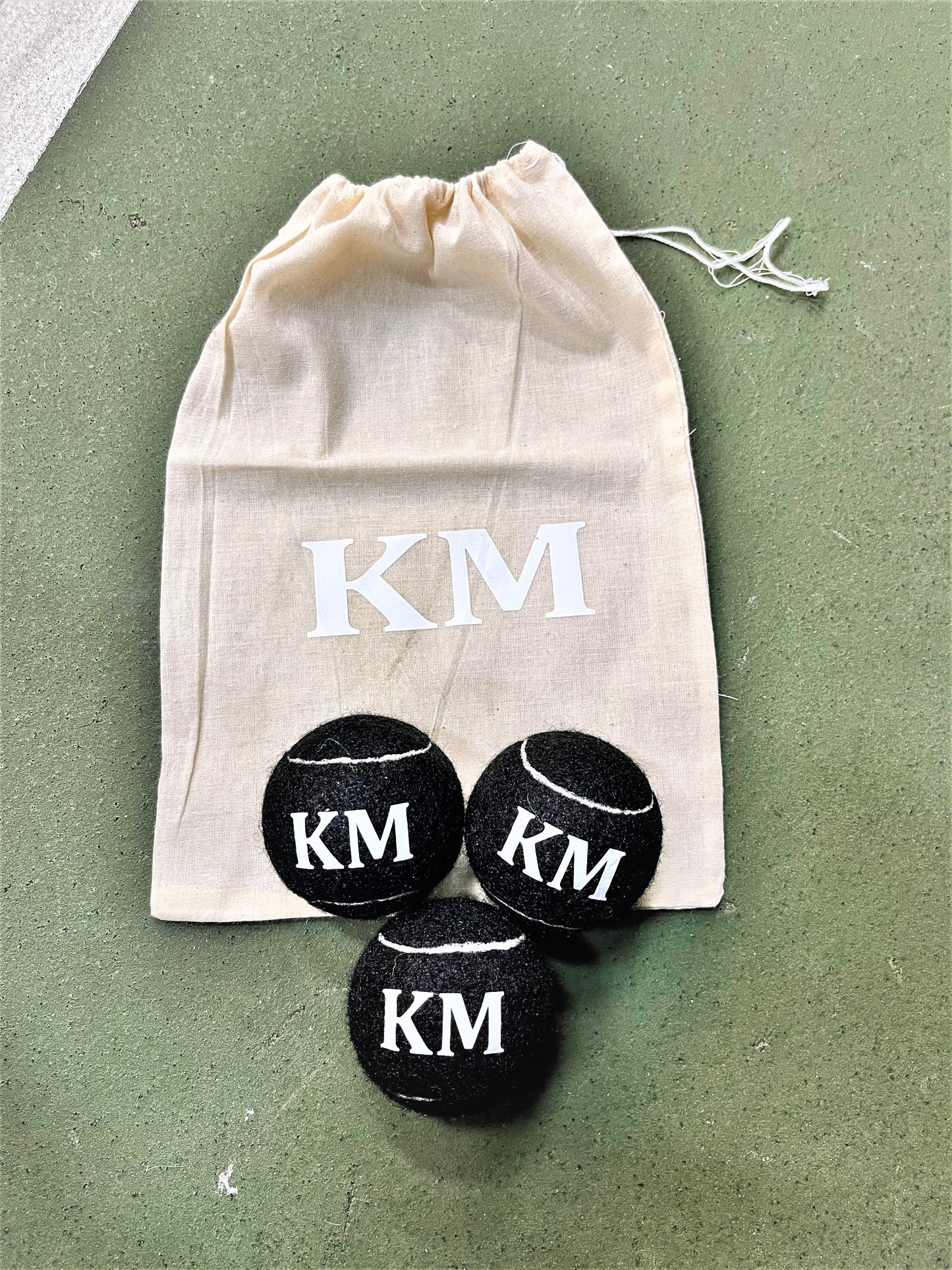 NTB - Personalised Dog Tennis balls - Black Edition