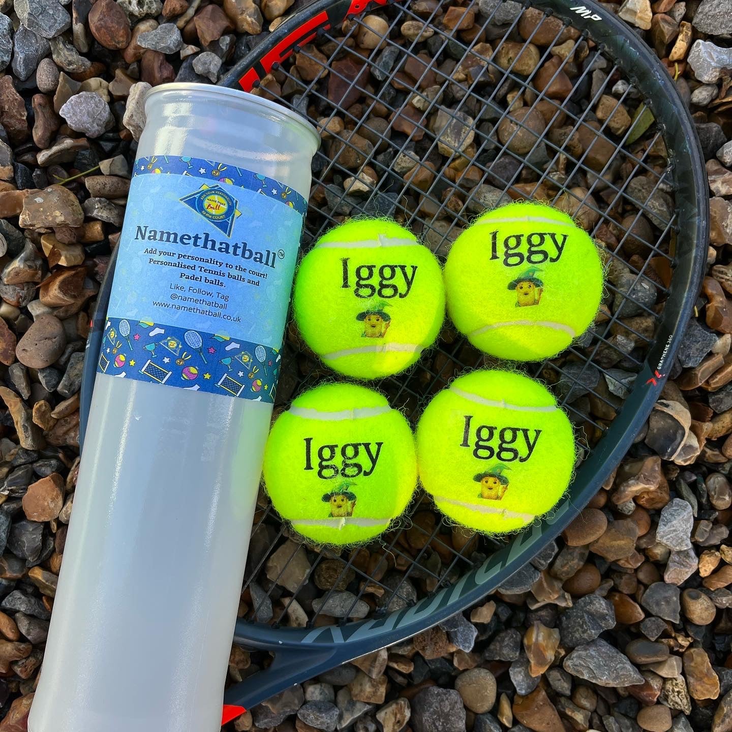 NTB Personalised Adult's Tennis Balls - Emoji Edition