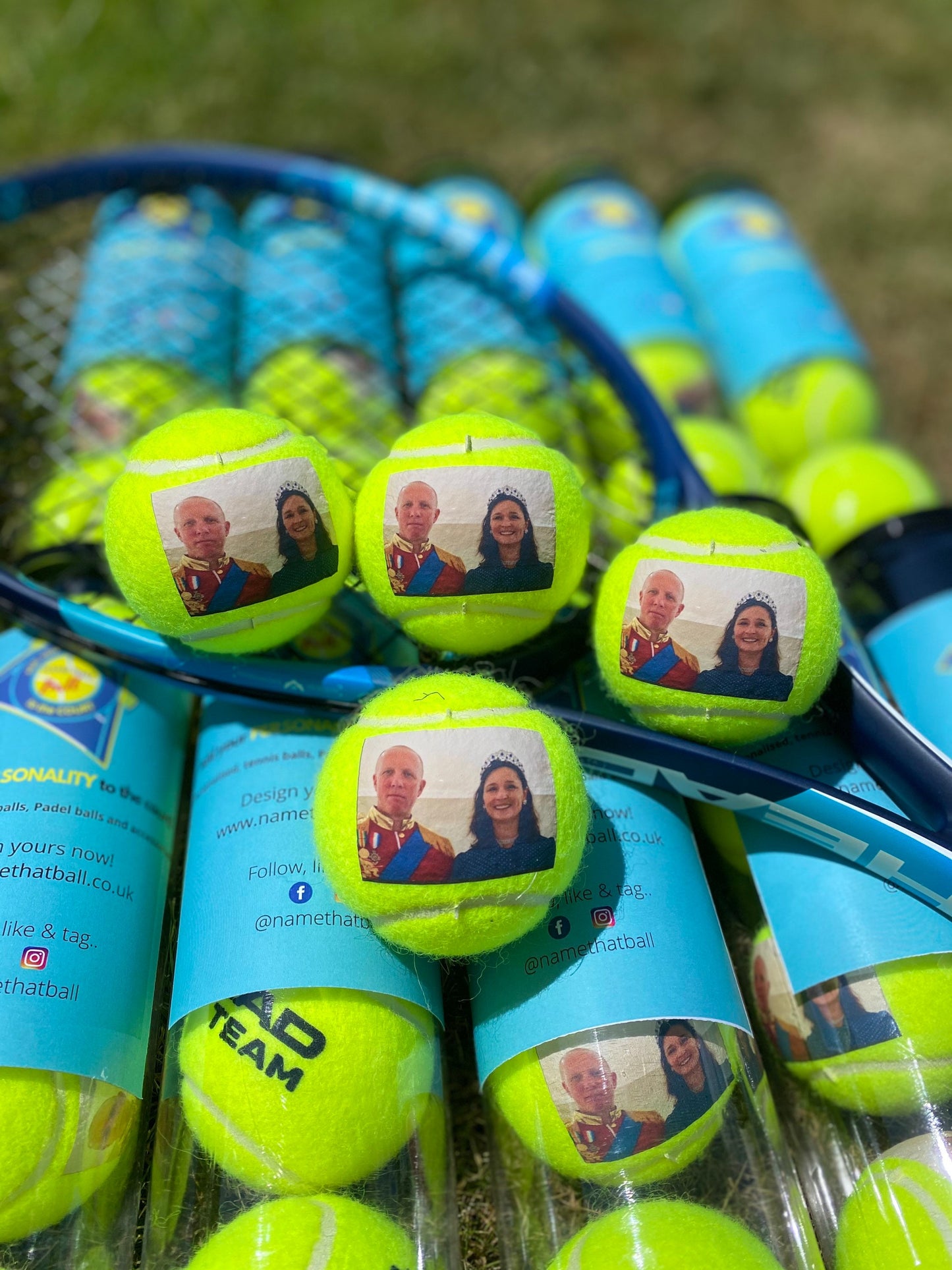 NTB - Personalised adult tennis balls - Photo edition