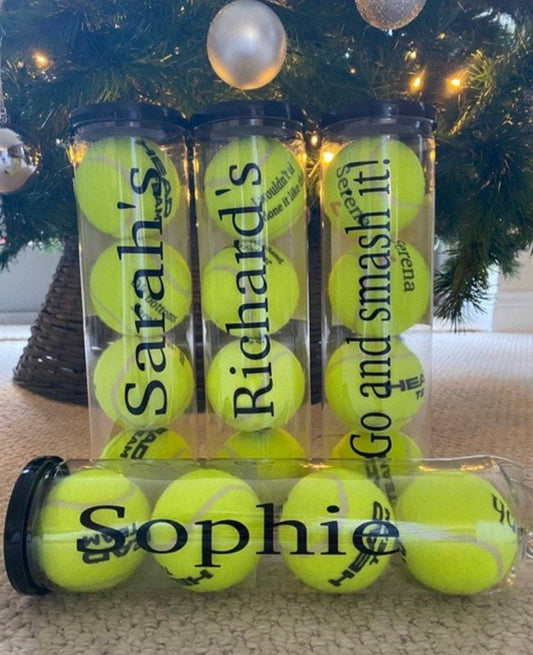personalised tennis ball