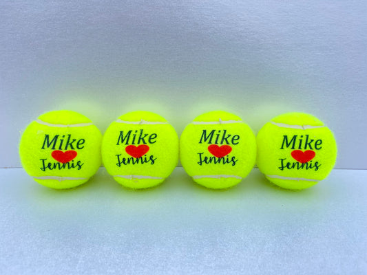 personalised tennis ball