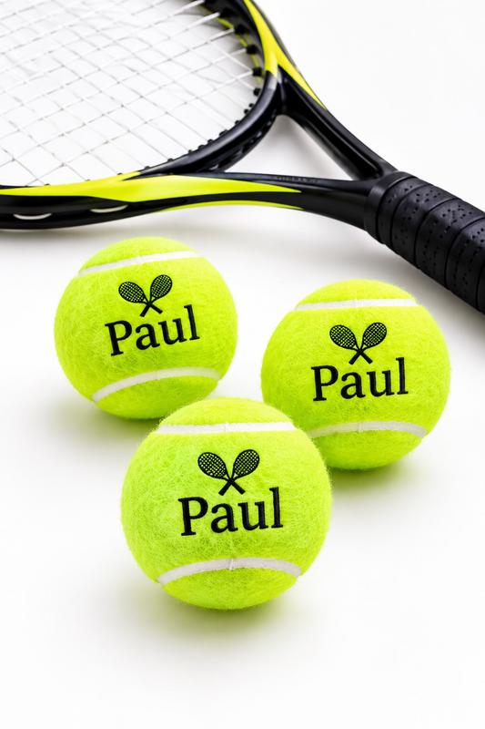 personalised tennis ball