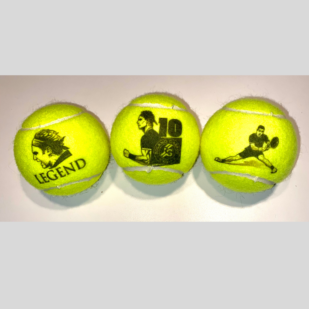 NTB Personalised Adult's Tennis Balls - Iconic Tennis Players Edition
