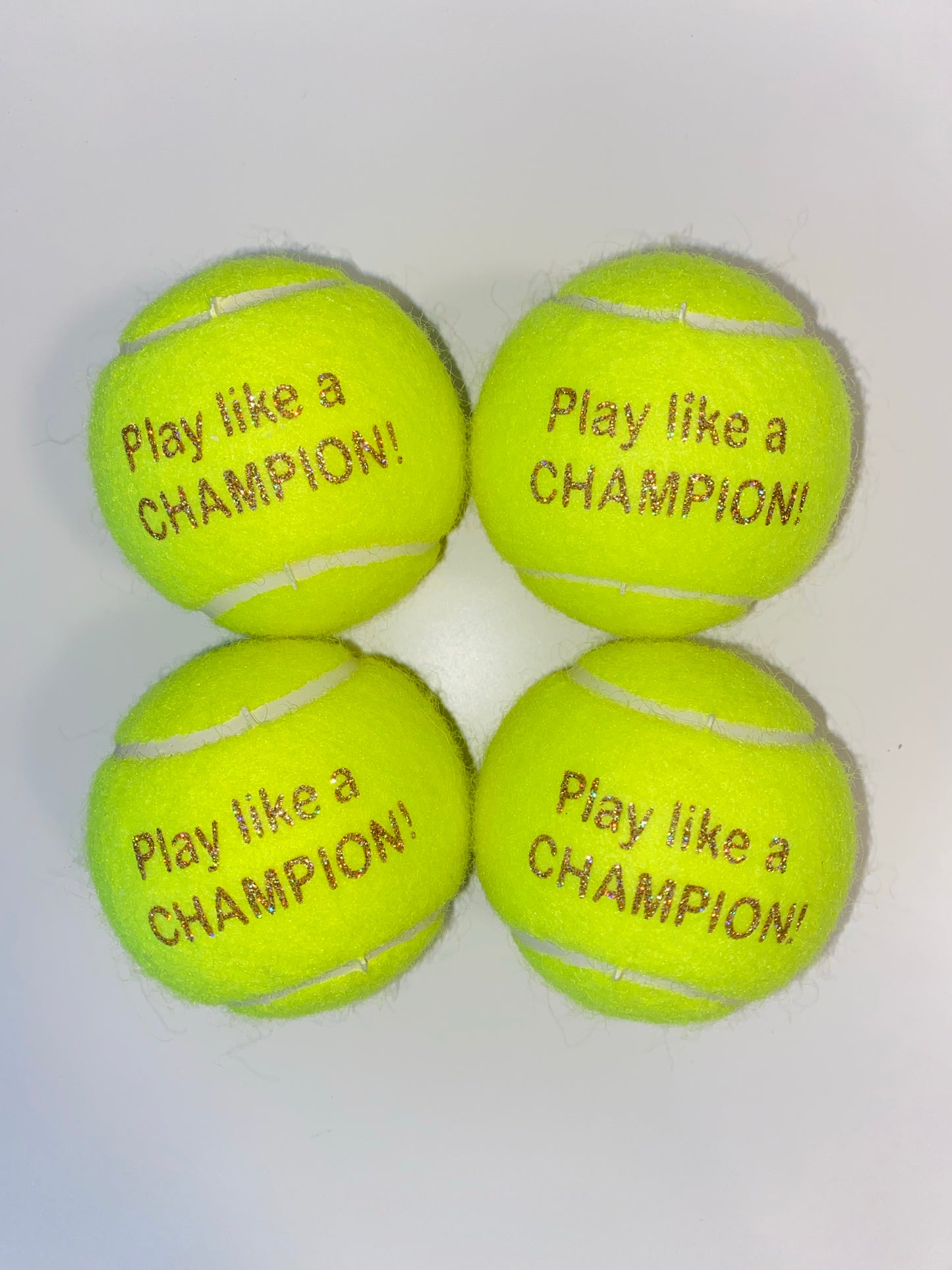 NTB Personalised Adult's Tennis Balls - Coloured writing