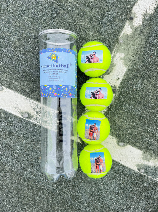 personalised tennis ball