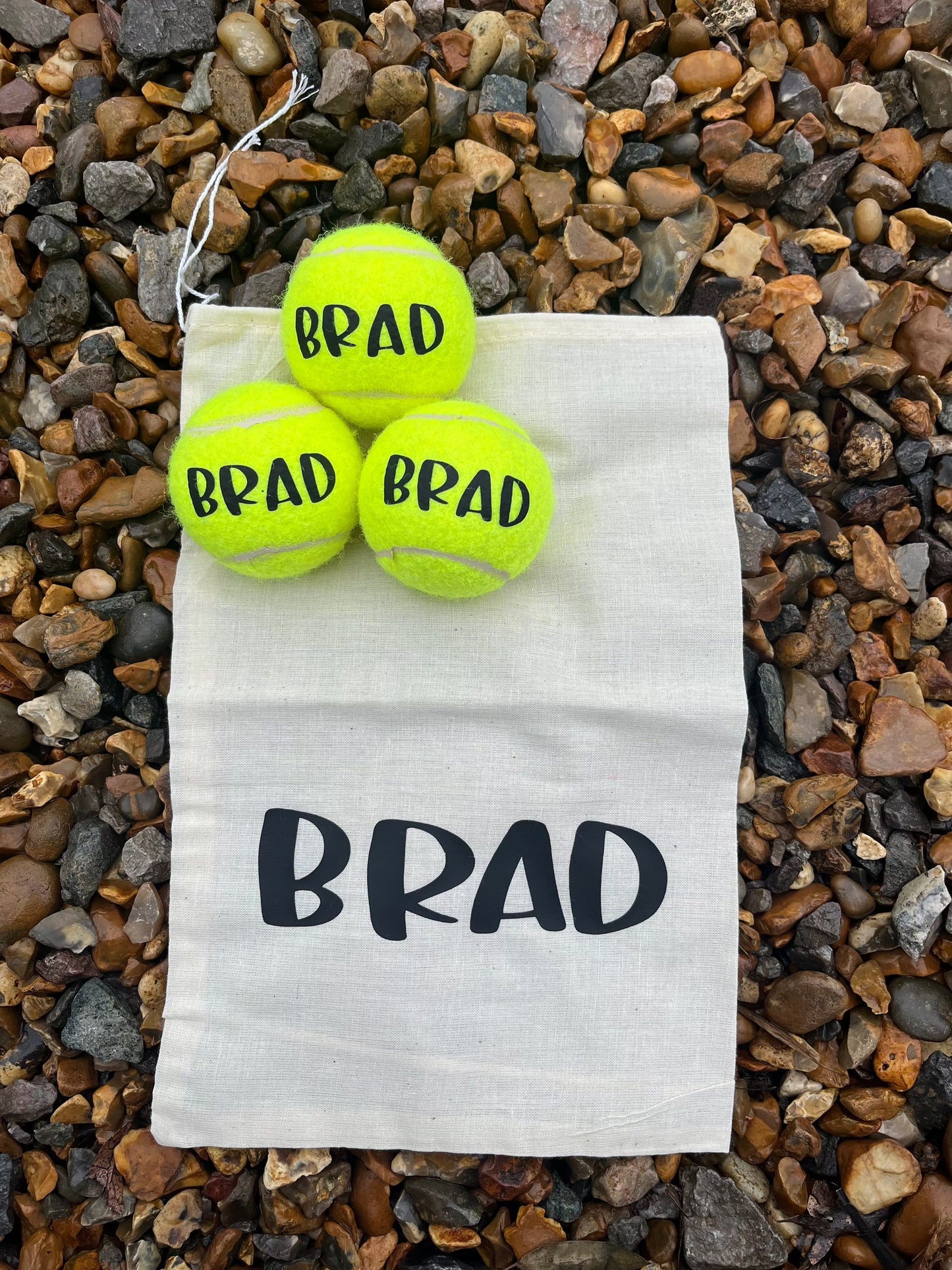 NTB - Personalised Dog Tennis Balls- Yellow Edition