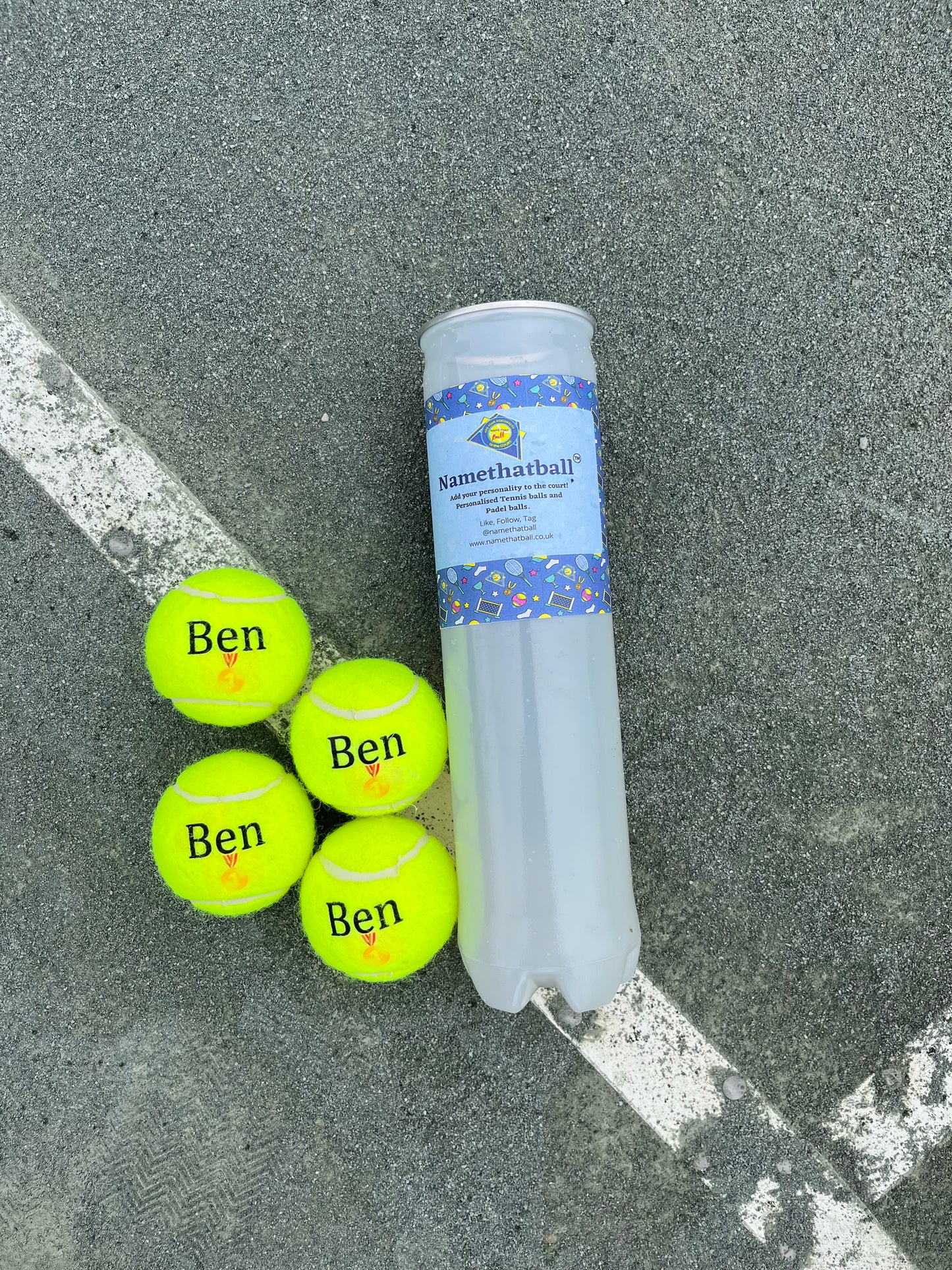 NTB Personalised Adult's Tennis Balls - Emoji Edition
