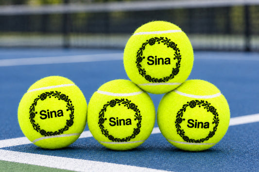 personalised tennis ball