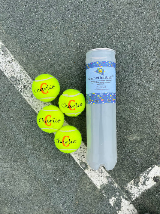 personalised tennis ball
