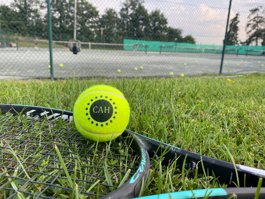 personalised tennis ball