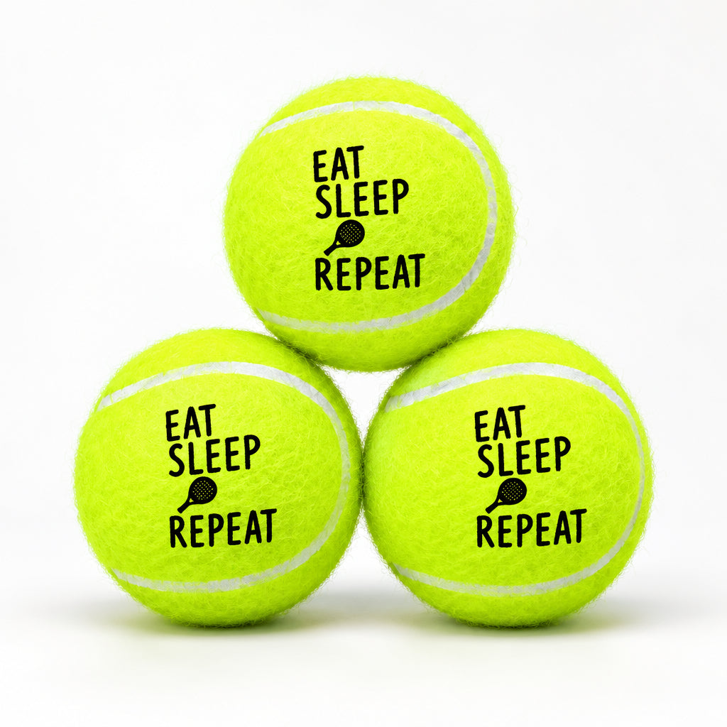 NTB - Personalised Adult Padel Tennis balls - Eat, Sleep, Padel