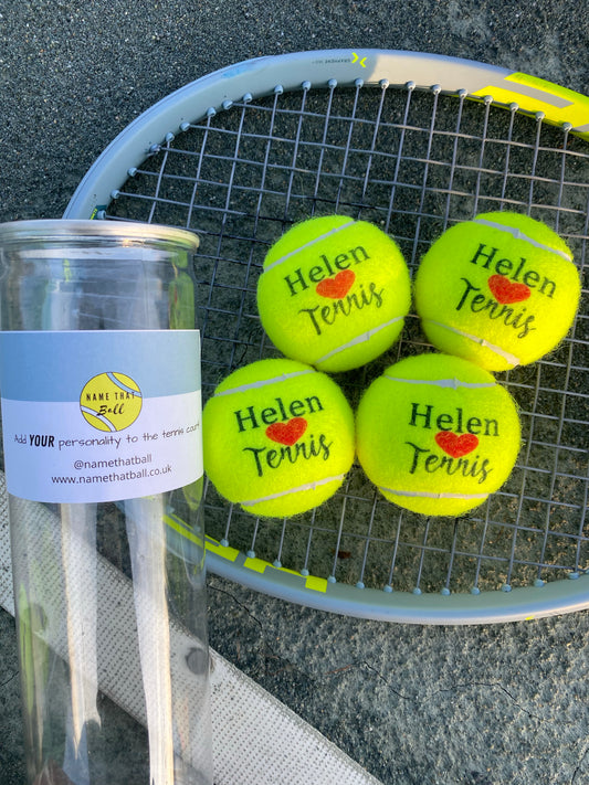 NTB - Personalised Adult Tennis Balls - Love Tennis