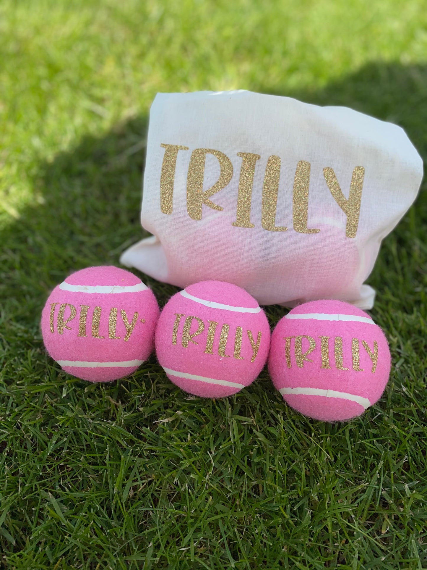 NTB - Personalised Dog Balls - PINK Edition