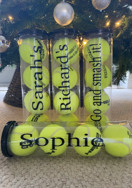 personalised tennis ball