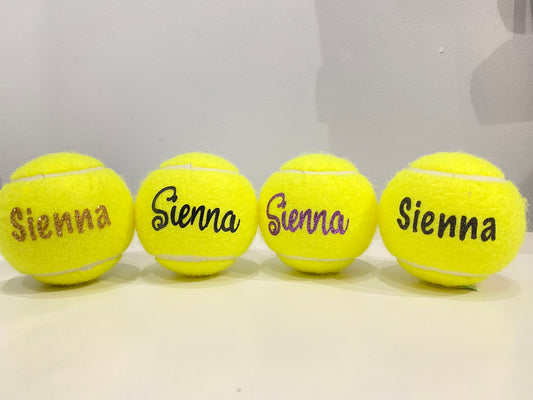 personalised tennis ball