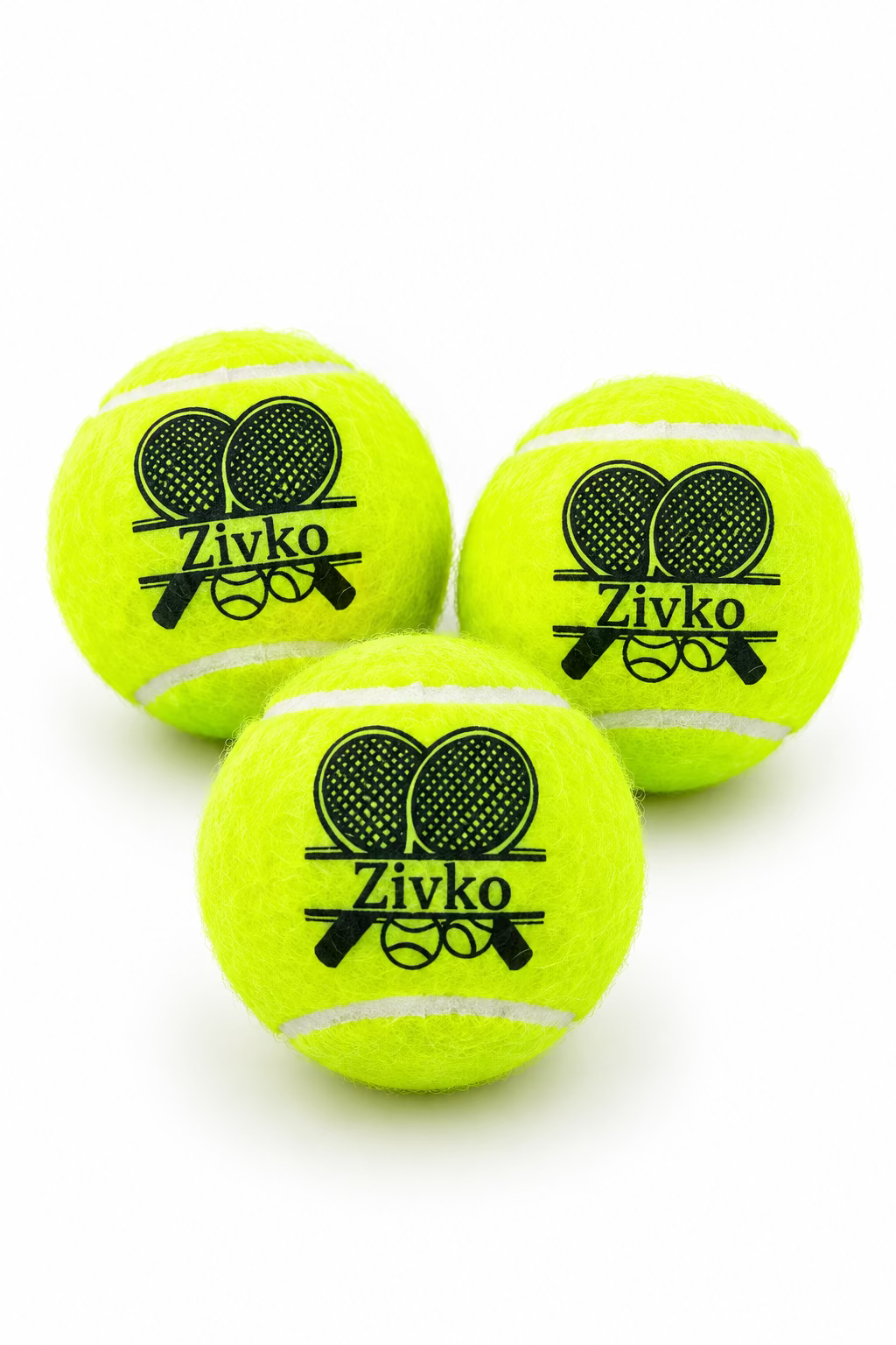 NTB - Personalised Adult Tennis Balls - Tennis Racket Design