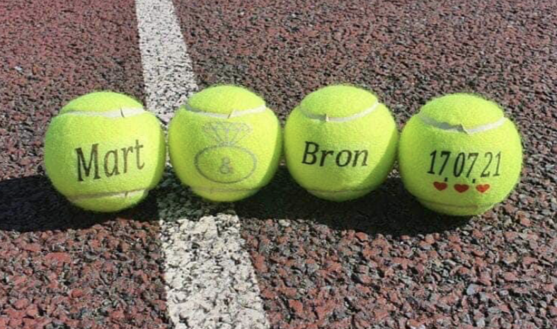 NTB Personalised Adult's Tennis Balls - Mr & Mrs