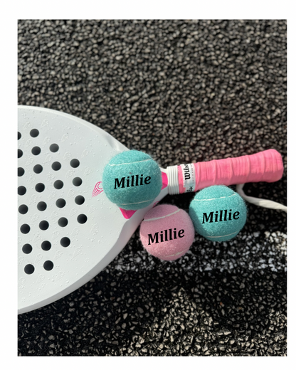 Namethatball - Customised Padel Balls - Bubblegum