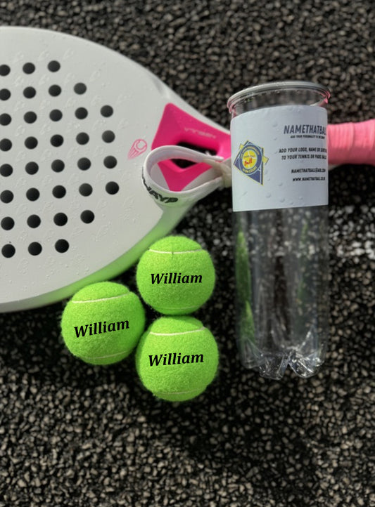 personalised tennis ball