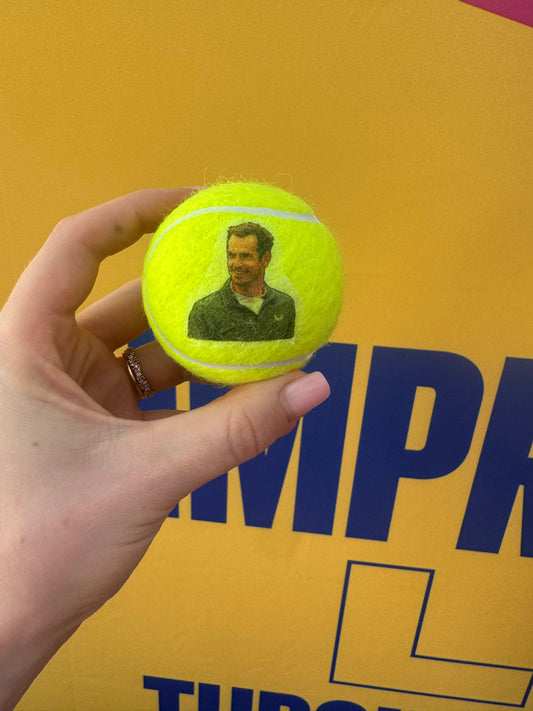 personalised tennis ball