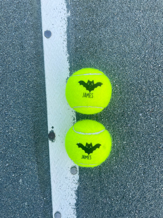 NTB - Personalised Tennis balls - Bat Design