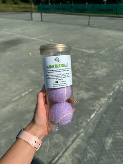 NTB - Personalised Tennis Balls - LILAC