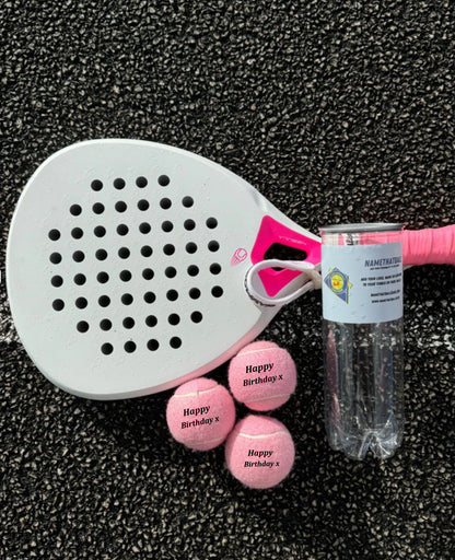 Namethatball -Customised Padel Balls - Baby Pink
