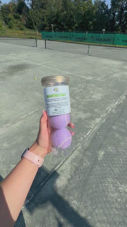 NTB - Personalised Tennis Balls - LILAC