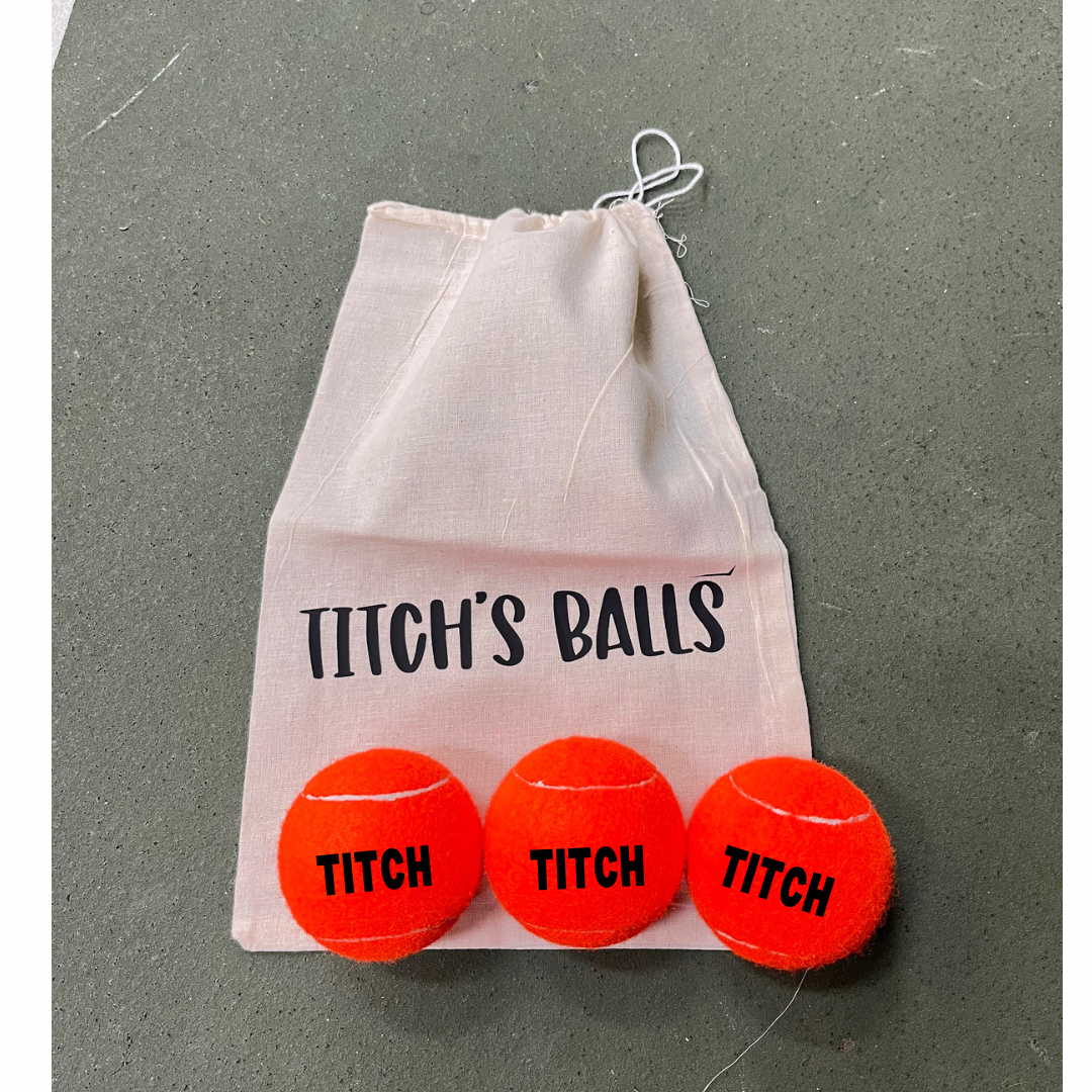 NTB - Personalised Dog Tennis balls - Orange Edition