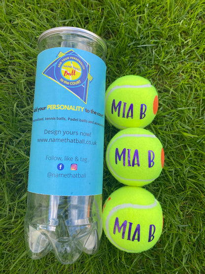 NTB - Personalised Children's Tennis Balls