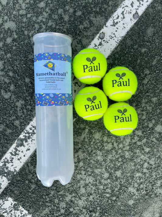 personalised tennis ball