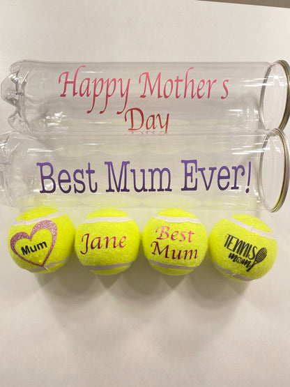 NTB - Personalised Adult Tennis Balls - Mothers day