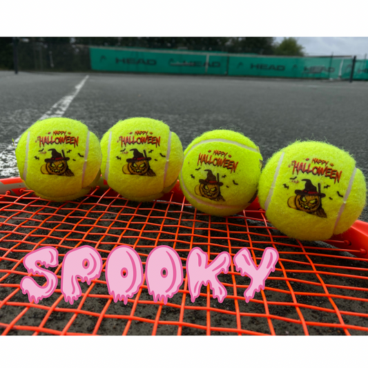 NTB - Personalised Tennis balls - Happy Halloween