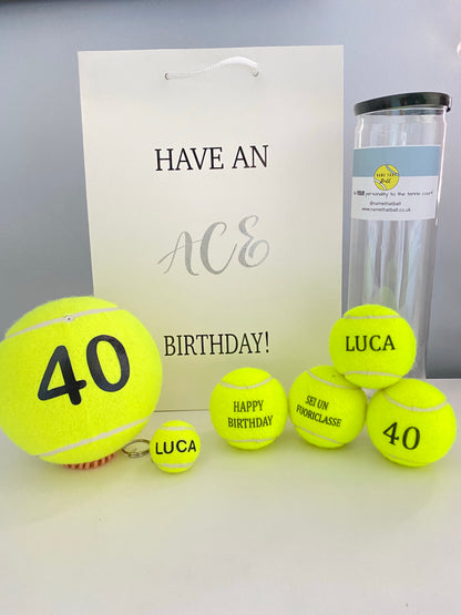 NTB - Personalised tennis birthday bag